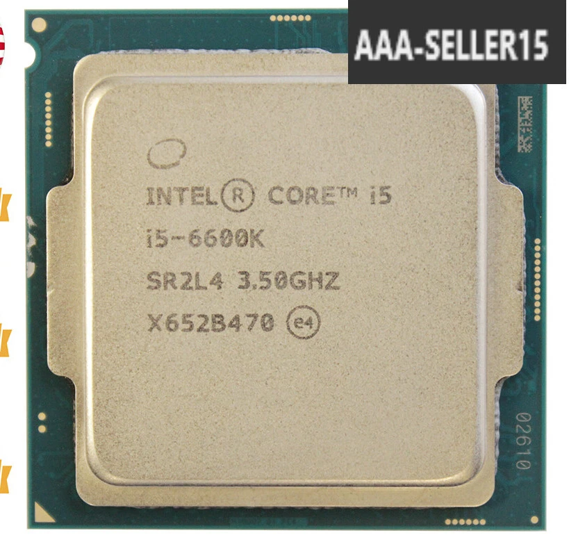 6th Gen Intel Core i5-6600K CPU 3.5 GHz (Turbo 3.9 GHz) LGA-1151 SR2L4 SR2BV - Image 1 of 1