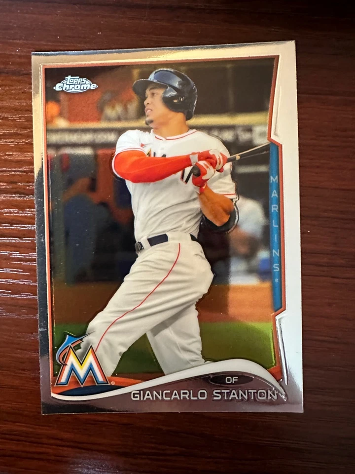 2014 Topps Chrome   Giancarlo Stanton #173 Miami Marlins - Image 1 of 1