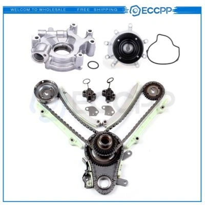Kit de cadena de distribución de aceite de agua para Dodge Dakota Ram 1500 02-08 4,7 L V8 GAS SOHC Foto 1 de 4