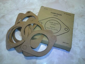 10 NORS Fel-Pro Water Outlet Gaskets 1947 1948 1949 1950 Kaiser Frazer #200336 - Picture 1 of 2