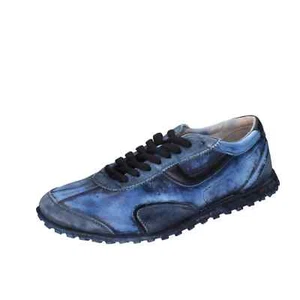 Chaussures Homme MOMA 9 (EU 42) Baskets Cuir Bleu BC106-42 - Photo 1 sur 5