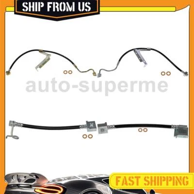 Para 2012 Ford F-550 Super Duty 6.8L Dorman 4x linha de mangueira de freio dianteiro traseiro - Imagem 1 de 4