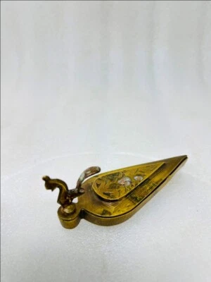Vintage Brass Peacock Figure Kumkum Tikka Box Old Brass Temple Worship Tikka Box - Image 1 of 4