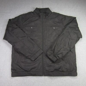 Dickies Jacket Mens 2XL Black Full Zip Quilt Lined Nylon Lightweight Bomber Work - Picture 1 of 16
