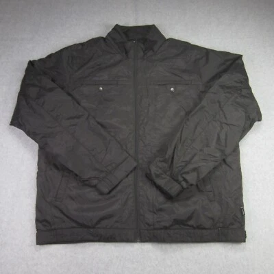 Dickies Jacket Mens 2XL Black Full Zip Quilt Lined Nylon Lightweight Bomber Work - Image 1 of 4