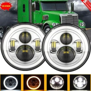 7" LED Headlight DRL Hi/Lo Beam Projector Headlamp For Kenworth T2000 1998-2011 - Picture 1 of 12