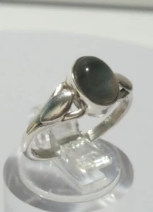 Gorgeous Sparkling Real Labradorite Stone Ring 925 Silver Size L~L1/2 #315562 - Picture 1 of 21