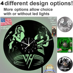 Van Halen Eddie vinyl record wall clock w/wo LED back light shirt cd poster art - Picture 1 of 10