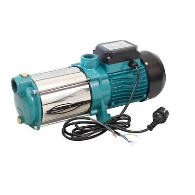 WEISBACH Gartenpumpe Kreiselpumpe Hauswasserwerk MHI 1300 Watt INOX 6000 L/h 5,5 bar