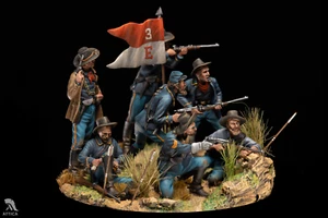 American Cavalry Indian War 54mm Painted Tin Toy Soldier Pre-Sale | Art - Picture 1 of 7