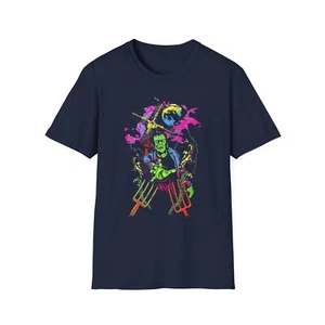 1970s black light poster style tshirt frankenstein's monster - Picture 1 of 5