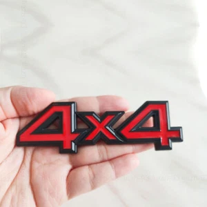 Metal Sticker 4x4 Logo Car Trunk Tailgate Emblem Badge Sticker Decal Accessories - Picture 1 of 13