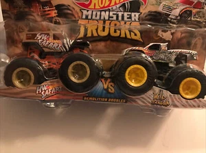Hot Wheels Monster Trucks HW Safari & Wild Streak Marvel Demolition Doppelauto - Bild 1 von 9