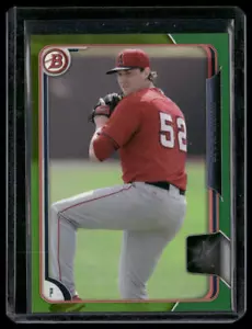 2015 Bowman Draft Chris Ellis 132 Green SN99 - Picture 1 of 2