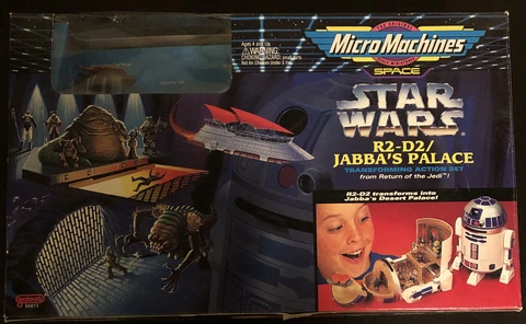Micro Machines STAR WARS R2-D2 Jabba's Palace BOX Only w/ Barge, Inserts 1994 Cover