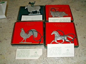 REED & BARTON COLONIAL WILLIAMSBURG PEWTER ORNAMENTS (YOU CHOOSE) (N24) - Picture 1 of 20