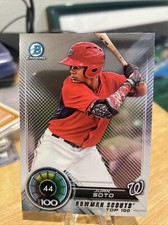 Juan Soto 2018 Bowman Chrome Scouts Top 100 #BTP44 Nationals Padres M7