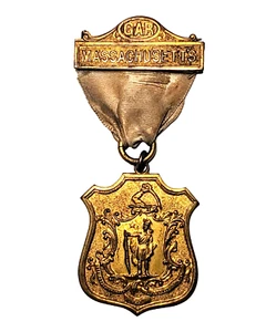 Antique 1892 Massachusetts GAR Grand Army Of The Republic Medal Civil War - Picture 1 of 2