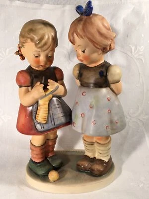 Goebel Hummel Figurine TMK5 #256 "Knitting Lesson" 7.50" Tall - Image 1 of 4