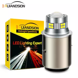 1PC 10-30V BA20D H6 2016 20 LED Moto Scooter Faro Lampadina Hi/ Lo Beam Bianco - Picture 1 of 8