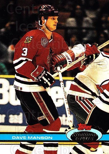1991-92 Stadium Club #308 Dave Manson - Image 1 of 1