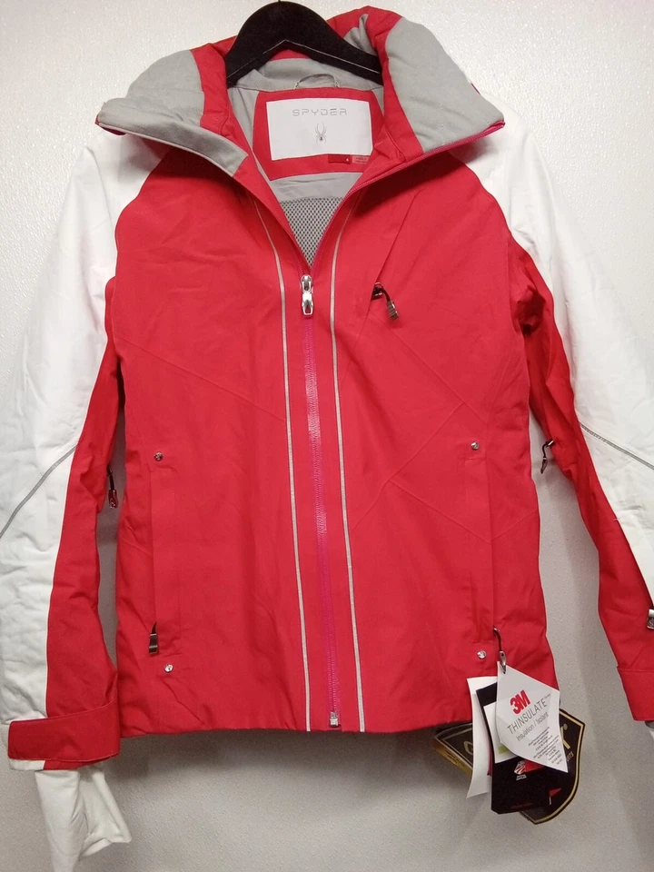 Spyder Copper GTX Ski Jacket Womens 4 - RED/White #6C4C - Image 1 of 3