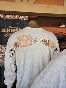 Neu mit Etikett!! Walt Disney World Tierreich Safari Buchstaben Geist Trikot | Erwachsene klein - Bild 1 von 4