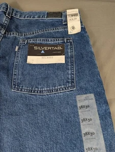 Jeans Levis Y2K Silvertab para hombre 38x30 azul denim relajado nuevos con etiquetas - Imagen 1 de 12