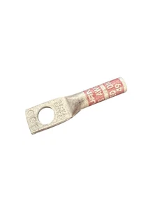 BURNDY YA8CTC14, Cu Compression, 1-Hole, 1/4" Stud, Long Barrel, 8 AWG - Picture 1 of 1
