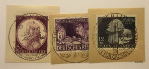 GERMANY, Scott: B200, B201, B202, USED ON PIECE, Lot25, $5.50 - Picture 1 of 1
