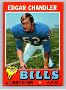 1971 Topps Football Set-Break #86 Edgar Chandler Bills *WSC* - Foto 1 di 2