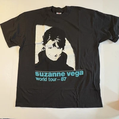 Camisa de Colección Años 80 Suzanne Vega Tour XL Puntada Única 1987 Banda de Concierto de Rock Camiseta Emo Foto 1 de 4