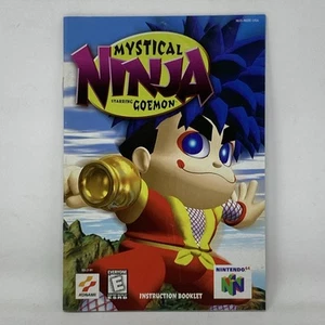 Mystical Ninja Starring Goemon Nintendo 64 N64 Manual SOLO - Imagen 1 de 6