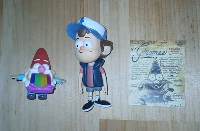 Jazwares Gravity Falls Figures lot Dipper Pines Barfing Gnome  - Image 1 of 4