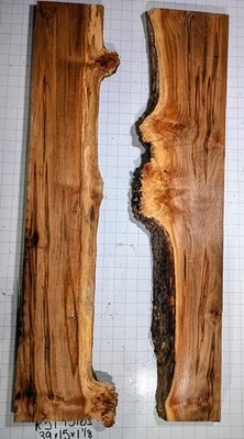 Mesa de río R51 ambrosía hendida arce borde vivo hágalo usted mismo 8 % mc 39x15x1 3/8 Foto 1 de 2