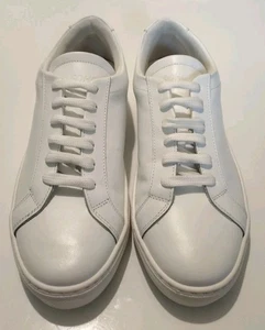 Scarpe da ginnastica Soho Grit sneaker stringate in pelle bianche taglia uk 7 eu 41 - Foto 1 di 7