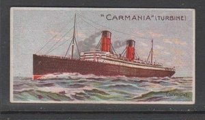 CIGARETTE CARDS Singleton & Cole 1910 Atlantic Liners - #6 Carmania - Picture 1 of 2