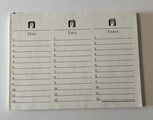 Vintage Scattergories by Milton Bradley (1988) - Replacement Scorepad (ONLY) - Picture 1 of 3
