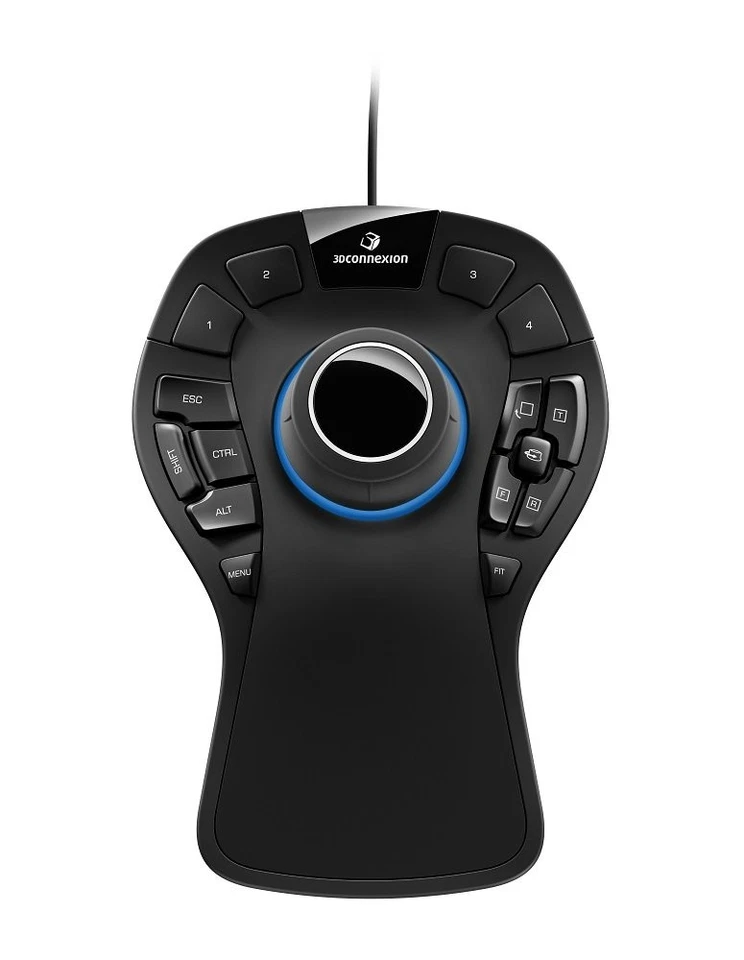 3Dconnexion SpaceMouse Pro 3DX-700040 Professional 3D Mouse, Black Pro Single - Image 1 of 4