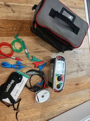 Megger MFT1711 Multifunction Tester with case leads and NEW 12 month calibration - Image 1 of 3