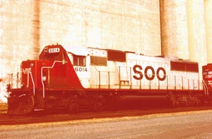 ORIGINAL KODACHROME SLIDE SOO LINE SD-60 #6014 KANSAS CITY, MO NOV. 16, 1993 - Picture 1 of 1