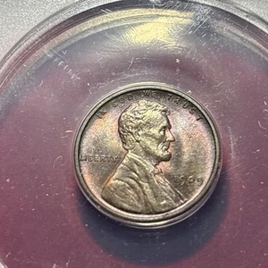 1909 Nice Color Premium Quality V.D.B Lincoln Cent ANACS Ms64 - Picture 1 of 17