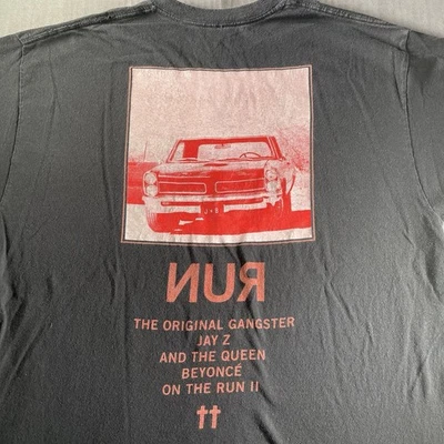 OTR 2 Shirt Mens XL Beyonce Jay Z Rare Retro Hype Gangster black - Image 1 of 4