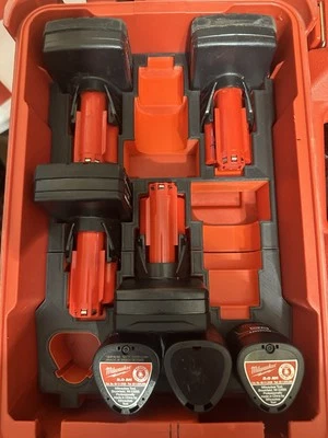 Milwaukee PackOut M12 Storage Insert (red base with black) - Image 1 of 3