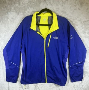 The North Face Jacket Mens XL Blue Yellow Flight Series Running Windbreaker - Picture 1 of 10