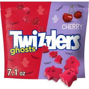 Ghosts Cherry Flavored Chewy, Halloween Candy Bag, 7.1 oz - Picture 1 of 7