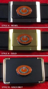 ROULETTE WHEEL - CUSTOM BELT BUCKLE - Picture 1 of 1