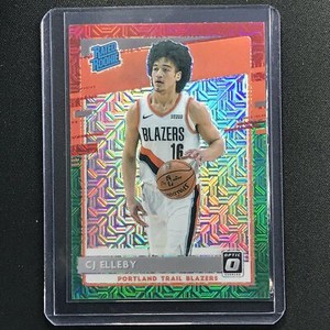 2020-21 Donruss Optic CJ ELLEBY Rated Rookie Choice Red Green Mojo #195