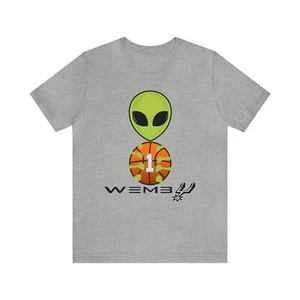 Camiseta deportiva unisex de manga corta de Alien Wemby de San Antonio Spurs - Imagen 1 de 25