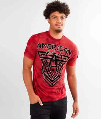 Camiseta para Hombres American Fighter by Affliction Glover Rojo Cereza MMA XS-4XL Y2K Foto 1 de 2
